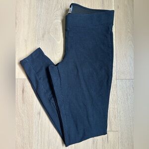Old Navy Blue Micro-Check Ponte Leggings
